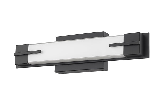 Vanity Z-Lite 4100-18W-MB-LED Matte Black Chase 1 Light Vanity Z-Lite