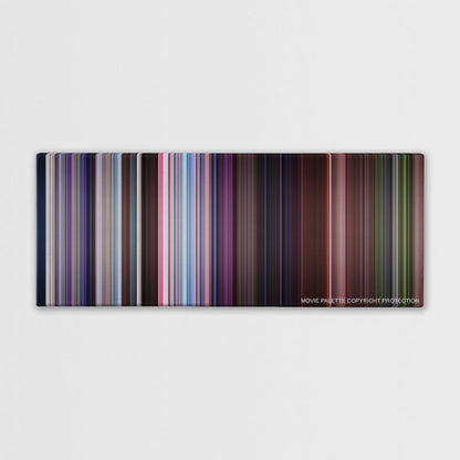 Zoolander color palette canvas print: thousands of thin vertical stripes of color